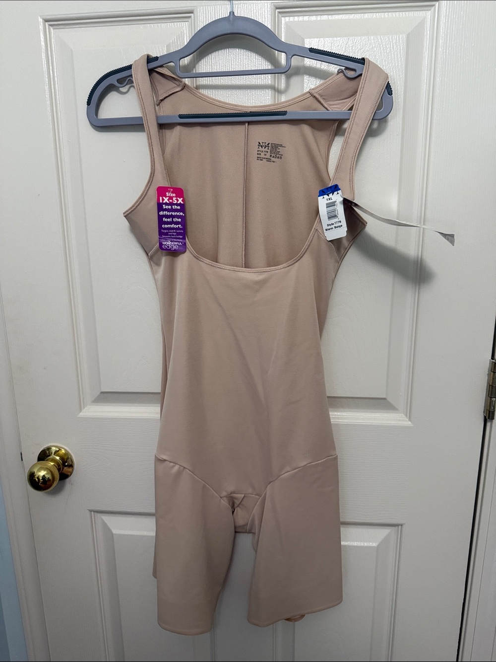 Seamless Nude Shapewear Bodysuit with Thigh Coverage